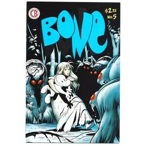 BONE #5 F, 2nd Print, Jeff Smith, Cartoon Books Comics 1992 Stock Image